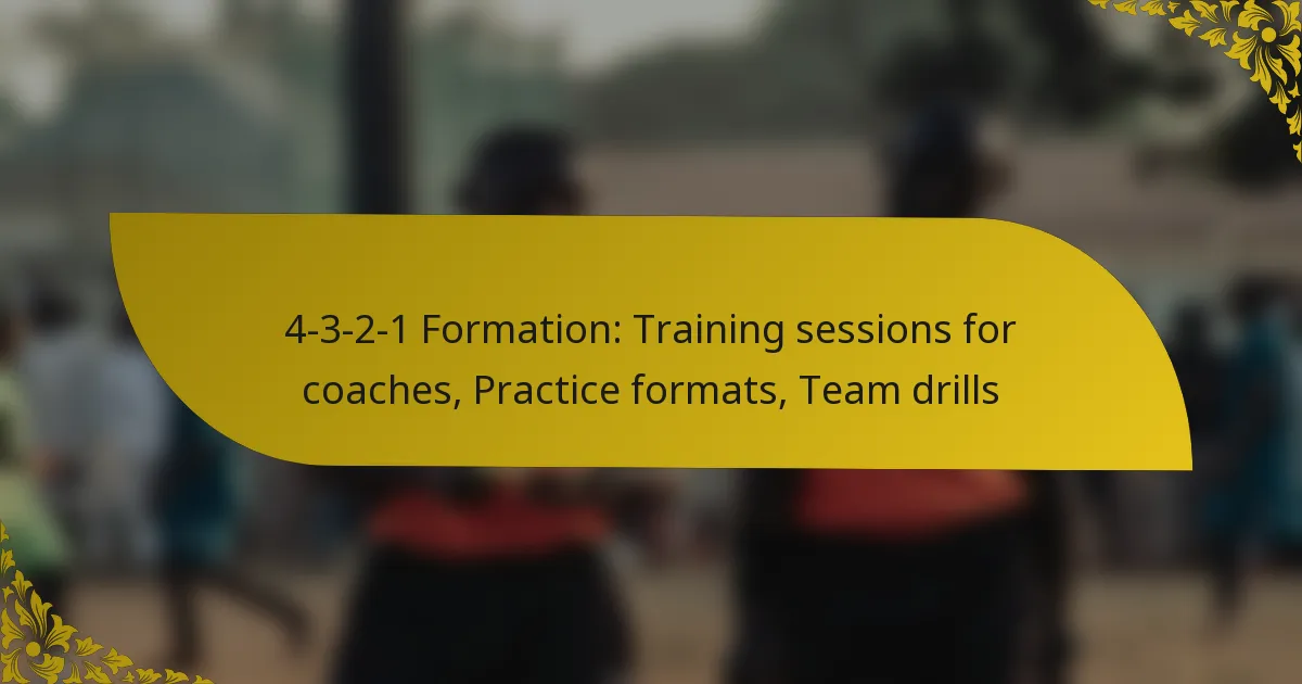 4-3-2-1 Formation: Training sessions for coaches, Practice formats, Team drills