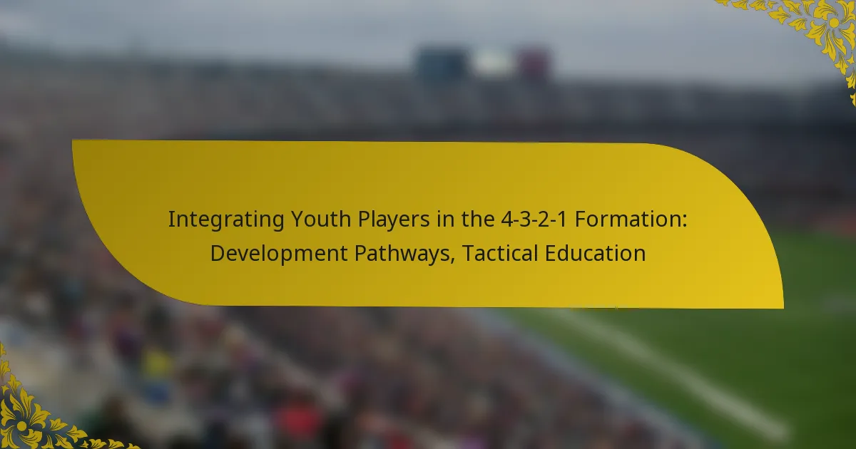 Integrating Youth Players in the 4-3-2-1 Formation: Development Pathways, Tactical Education