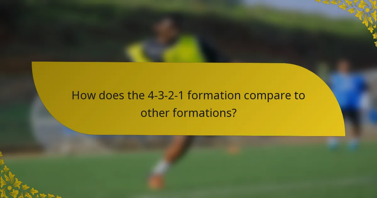 How does the 4-3-2-1 formation compare to other formations?